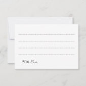 Hochzeitsratenkarte Lila Winterwunderland (Rückseite)