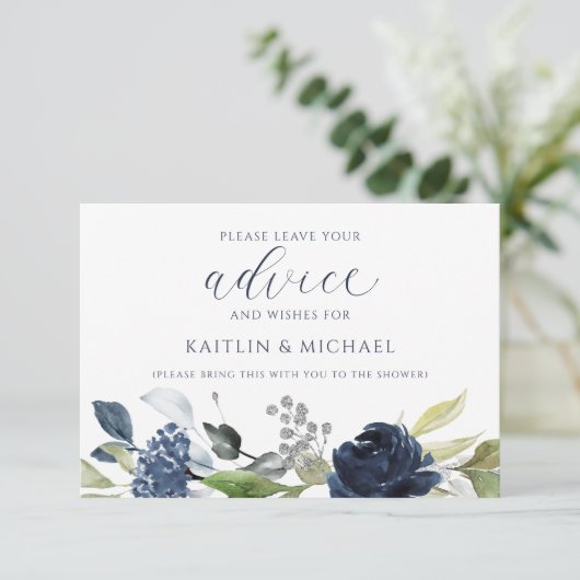 Hochzeitsratgeber Brautparty Karten Wasserfarbe Ma (Stehend Vorderseite)