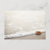 Hochzeitsratgeber für Beach Waves Hinweiskarte (Rückseite)