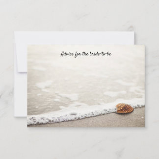 Hochzeitsratgeber für Beach Waves Hinweiskarte