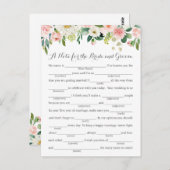 Hochzeitsratgeber für Rosa und Weiße Blume Postkarte (Vorne/Hinten)