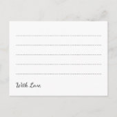 Hochzeitsratgeber Goldene Foil Look Confetti Hinweiskarte (Rückseite)