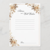 Hochzeitsratgeber Gut wünscht Zuckerbonbonbons Ros Hinweiskarte (Rückseite)