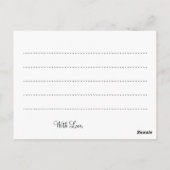 Hochzeitsratgeber Party Glitzern Rot Postkarte (Rückseite)