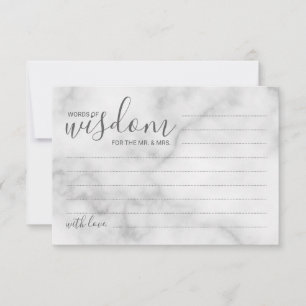 Hochzeitsratgeber und Wunschkarte aus klassischem Hinweiskarte