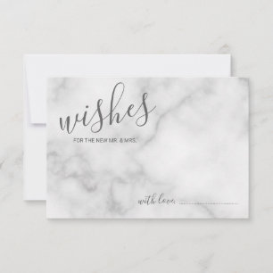Hochzeitsratgeber und Wunschkarte aus klassischem Hinweiskarte