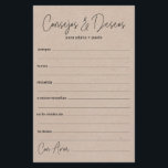 Hochzeitsratgeber und wünscht Spanisch<br><div class="desc">Diese einfachen, schwarzen und kraftvollen Papiere, modern, minimalistisch, handschriftlich, Spanisch Advice & Wishs/Consejos y Deseos Blätter sind perfekt für Brautparty-, Probe- oder Hochzeitsgäste. Die Menschen werden die Liebe haben, die Anweisungen zu bekommen - sie machen es so einfach, liebende Ratschläge und gute Wünsche verlassen. Sie werden noch auf Jahre geschätzt....</div>