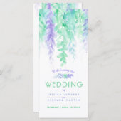 Hochzeitsreben mit Kaskadengeflecht Aquarellenprog Programm (Vorne/Hinten)