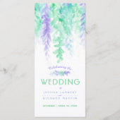 Hochzeitsreben mit Kaskadengeflecht Aquarellenprog Programm (Vorderseite)