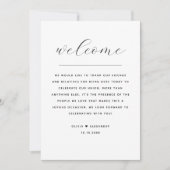 Hochzeitsreise am Wochenende & Begrüßungstasche | Einladung (Vorderseite)