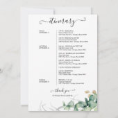 Hochzeitsreise am Wochenende für Gäste im Grünen Einladung (Rückseite)