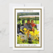 Hochzeitsreise am Wochenende Golf im Tessin Einladung (Rückseite)