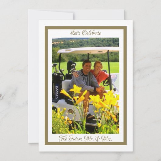 Hochzeitsreise am Wochenende Golf im Tessin Einladung (Rückseite)