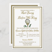 Hochzeitsreise am Wochenende Golf im Tessin Einladung (Vorne/Hinten)