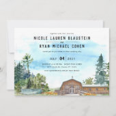 Hochzeitsreise am Wochenende und Einladung (Vorderseite)