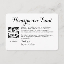 Hochzeitsreise auf Honeymoon-Anfrage Begleitkarte