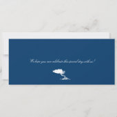 Hochzeitsreise Boarding nach Aruba Einladung (Rückseite)