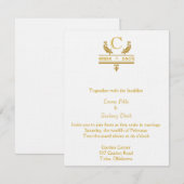  Hochzeitsreise Einladung (Vorne/Hinten)