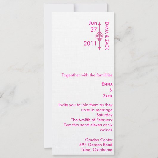  Hochzeitsreise Einladung (Vorderseite)