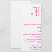  Hochzeitsreise Einladung (Vorne/Hinten)