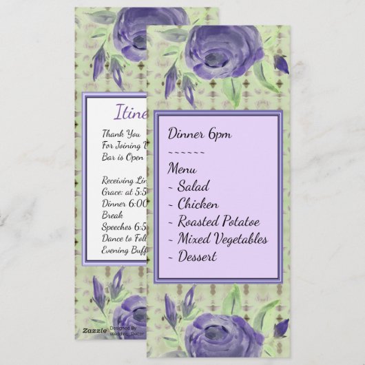 Hochzeitsreise Feiertagskarte (Vorne/Hinten)