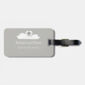 Hochzeitsreise Gepäckanhänger (Rückseite horizontal)