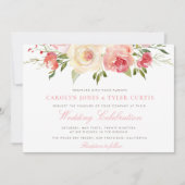 Hochzeitsreise im Frühjahr Einladung (Vorderseite)