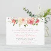 Hochzeitsreise im Frühjahr Einladung (Stehend Vorderseite)