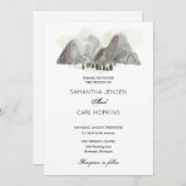 Hochzeitsreise in den Wasserfarben Einladung (Vorne/Hinten)