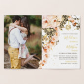 Hochzeitsreise mit dem Ausland Ein perfektes Woche Folienkarte (Innenseite)