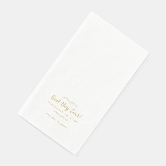 Hochzeitsreise mit dem Party Chic Serviette (Ecke)