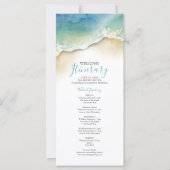 Hochzeitsreise mit dem Wasser am Strand (Vorderseite)