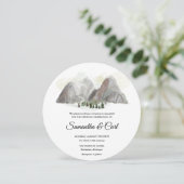 Hochzeitsreise mit dem Wasser Einladung (Stehend Vorderseite)