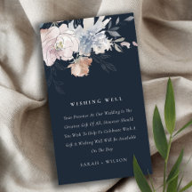 Hochzeitsreise mit floralen Hochzeiten in Navy Blu