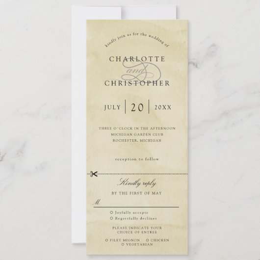 Hochzeitsreise mit Gelbe Wasserfarbe w uAwg Einladung (Vorderseite)