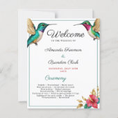 Hochzeitsreise mit Hummingvögeln in der roten trop (Vorderseite)