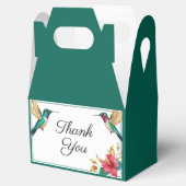 Hochzeitsreise mit Hummingvögeln in der roten trop Geschenkschachtel (Geöffnet)