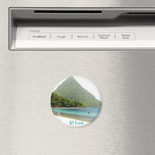 Hochzeitsreise, St. Lucia Magnet (In Situ (Geschirrspüler))