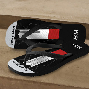 Hochzeitsreise Trauzeuge Personalisiert Tuxedo Fli Badesandalen