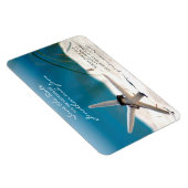 Hochzeitsrennen am Strand Starfish Save the Date Magnet (Rechte Seite)