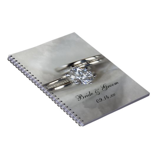 Hochzeitsrennen auf Grau Notizblock (Rechte Seite)