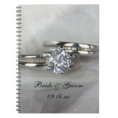 Hochzeitsrennen auf Grau Notizblock (Vorderseite)