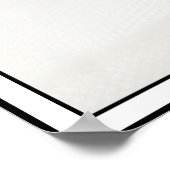 Hochzeitsrennen auf Satin Poster (Ecke)