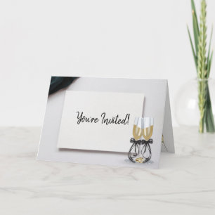 Hochzeitsrennen Champagner Party zum Jubiläum lade Einladung
