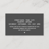 Hochzeitsrennen, Einladung zu einem Gespräch mit e (Rückseite)