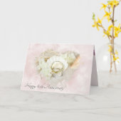 Hochzeitsrennen im 40. Jubiläum von Seashell Karte (Gelbe Blume)