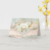 Hochzeitsrennen im Jubiläum von Seashell Karte (Gelbe Blume)