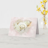 Hochzeitsrennen in Seashell Karte (Gelbe Blume)