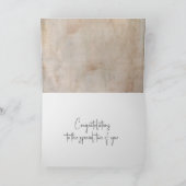 Hochzeitsrennen in Seashell Karte (Innenseite)