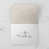 Hochzeitsrennen in Seashell und Sand Karte (Innenseite)